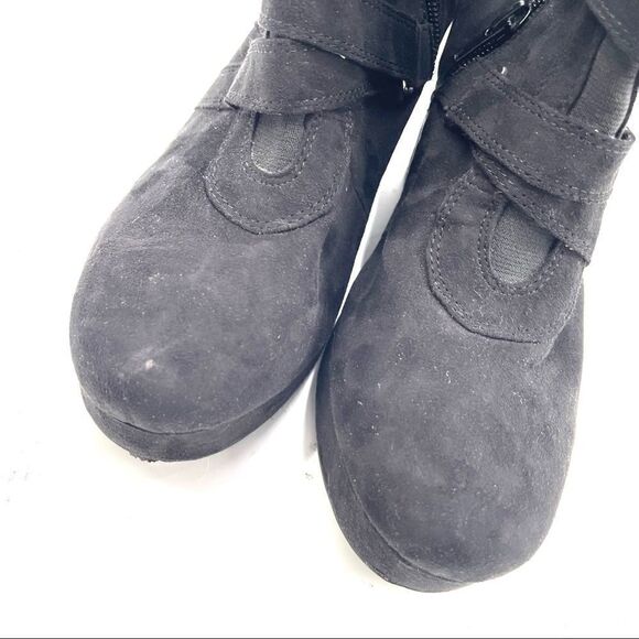 Stuart Weitzman Lana Straps wedge platform bootie boots shoes 5 - Picture 12 of 13